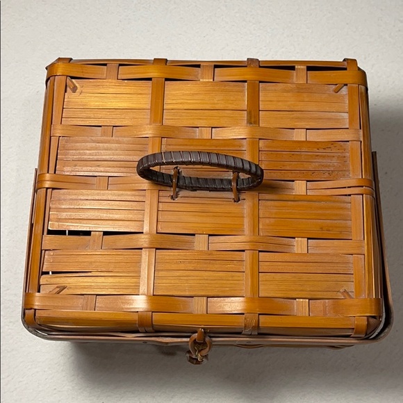 One Vintage Occupied Japan Split Bamboo Basket